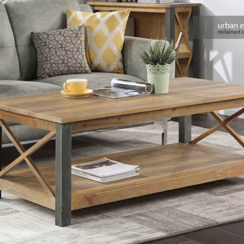 Urban Elegance - Reclaimed Extra Large Coffee Table VPR08C 01