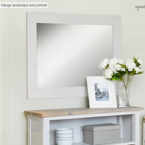 Signature Grey Overmantle Mirror CFF16A 01