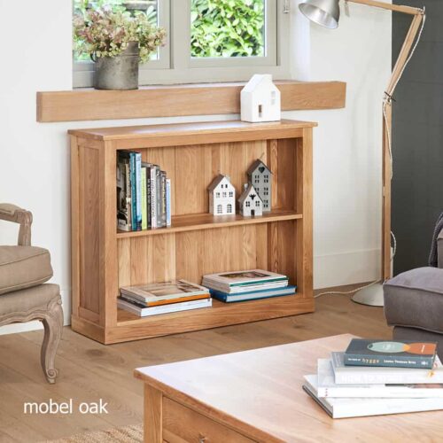 Mobel Oak Low Bookcase - 1 COR01B